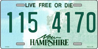 NH license plate 1154170