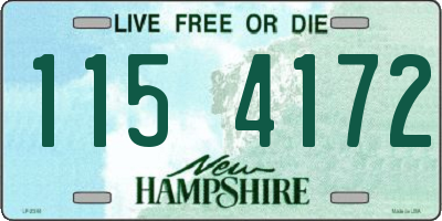 NH license plate 1154172