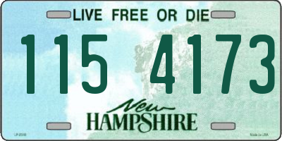NH license plate 1154173