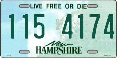 NH license plate 1154174