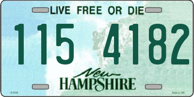NH license plate 1154182