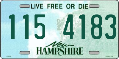NH license plate 1154183