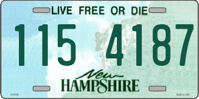 NH license plate 1154187