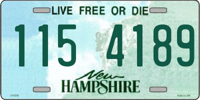NH license plate 1154189