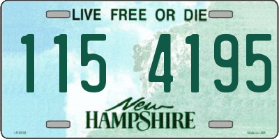 NH license plate 1154195