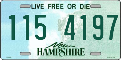 NH license plate 1154197