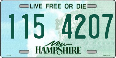 NH license plate 1154207