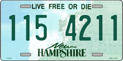 NH license plate 1154211