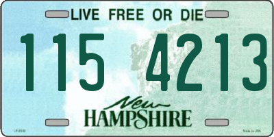 NH license plate 1154213