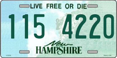 NH license plate 1154220