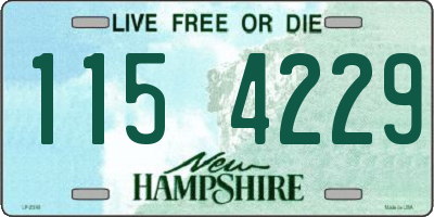 NH license plate 1154229