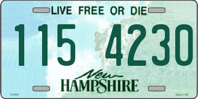 NH license plate 1154230