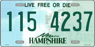 NH license plate 1154237