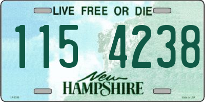 NH license plate 1154238