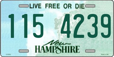 NH license plate 1154239