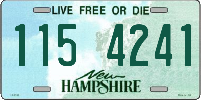 NH license plate 1154241