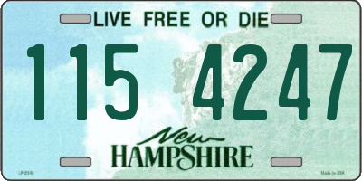 NH license plate 1154247