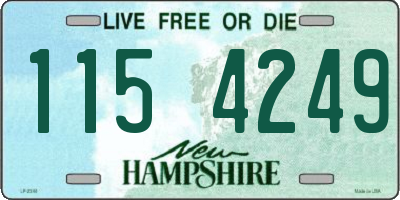 NH license plate 1154249