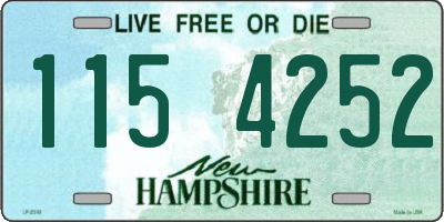NH license plate 1154252