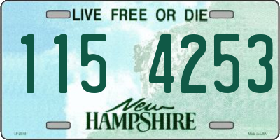 NH license plate 1154253