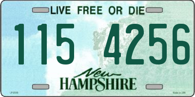 NH license plate 1154256