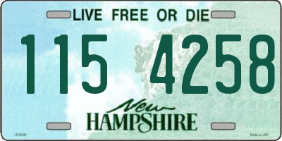 NH license plate 1154258