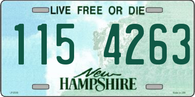 NH license plate 1154263