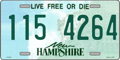 NH license plate 1154264
