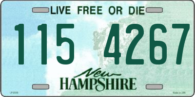 NH license plate 1154267