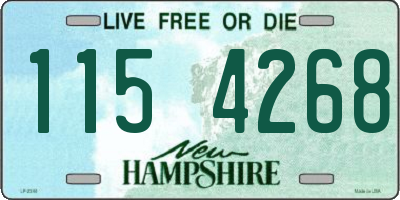 NH license plate 1154268