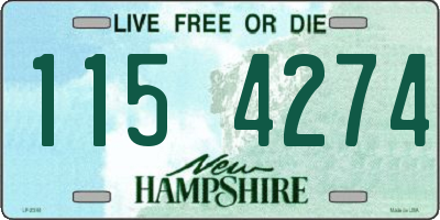 NH license plate 1154274