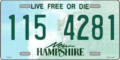 NH license plate 1154281