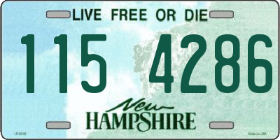 NH license plate 1154286
