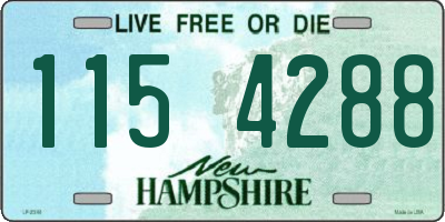 NH license plate 1154288