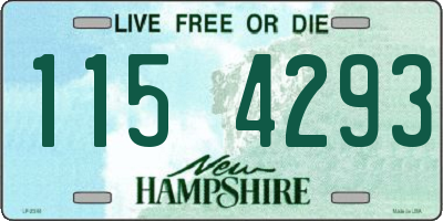 NH license plate 1154293