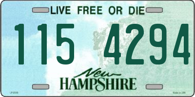 NH license plate 1154294