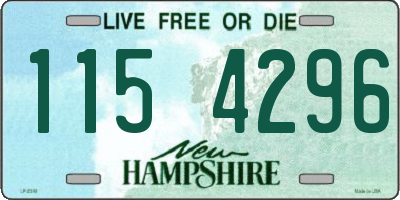 NH license plate 1154296