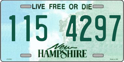 NH license plate 1154297