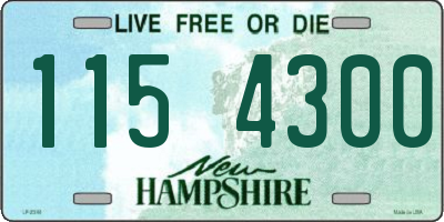NH license plate 1154300