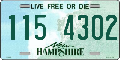 NH license plate 1154302