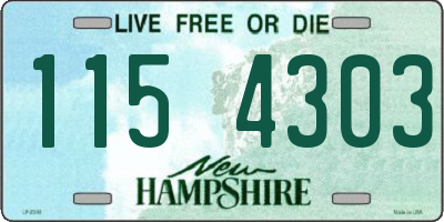 NH license plate 1154303