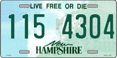 NH license plate 1154304
