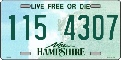 NH license plate 1154307