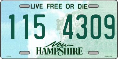NH license plate 1154309