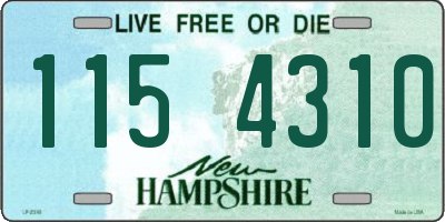 NH license plate 1154310