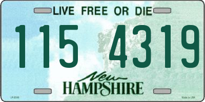 NH license plate 1154319