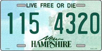 NH license plate 1154320