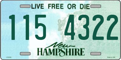 NH license plate 1154322
