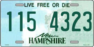 NH license plate 1154323