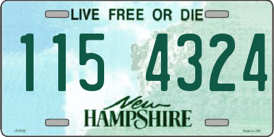 NH license plate 1154324
